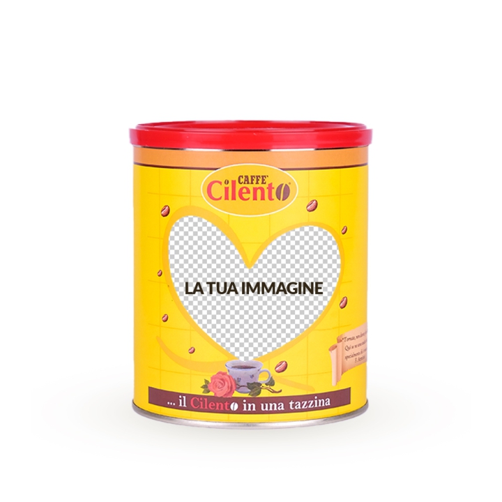 Caffè Cilento macinato in barattolo Personalizzabile